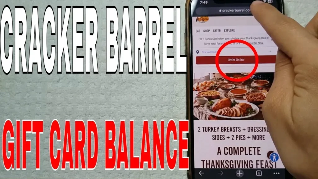 Cracker Barrel Gift Card Balance