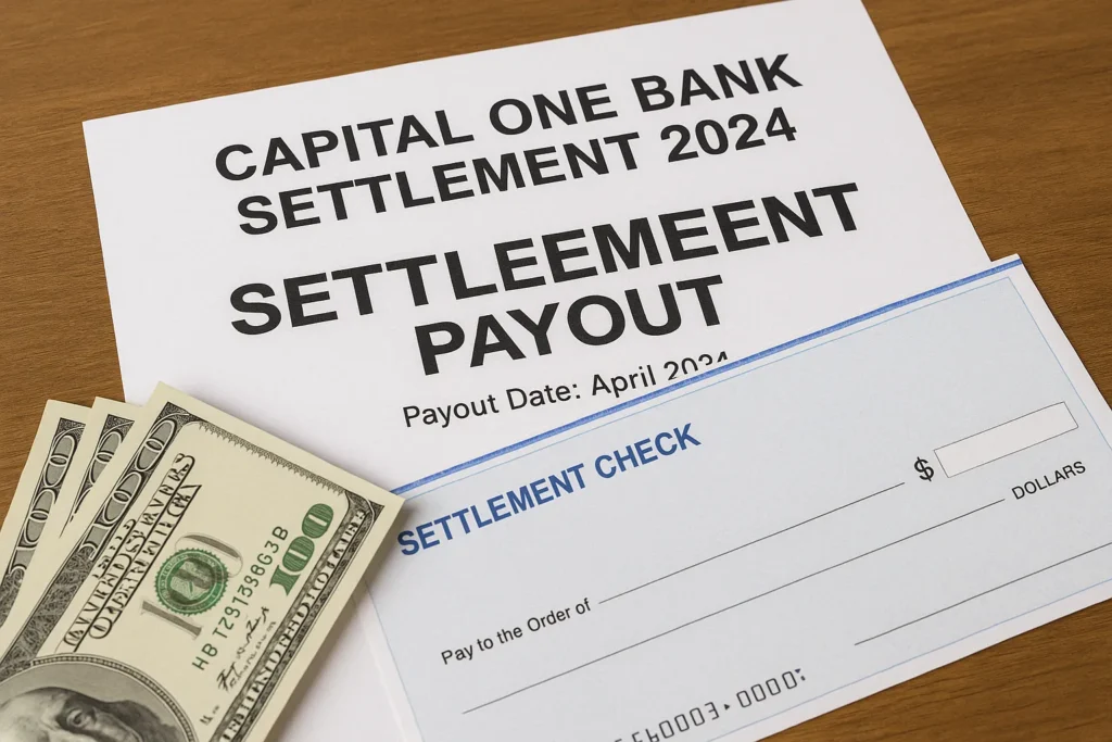 capital one bank settlement 2024 payout date
